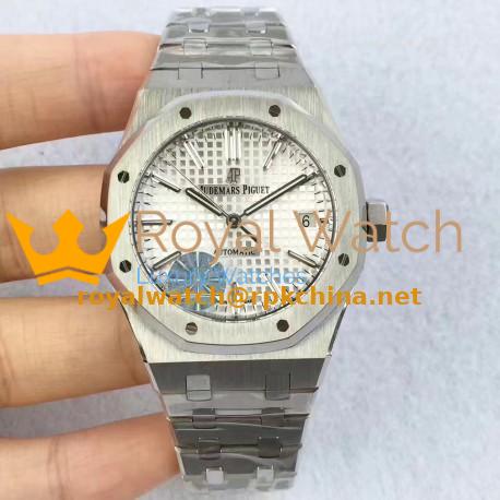 Replica Audemars Piguet Royal Oak 15450 JF Stainless Steel Silver Dial Swiss 3120