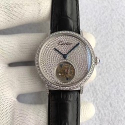 Rotonde Tourbillon Noob Factory SS & Diamonds Diamond Dial Swiss Tourbillon