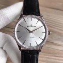 Replica Jaeger-LeCoultre Master Ultra Thin 41 1338421 N Stainless Steel & Diamonds Silver Dial M9015