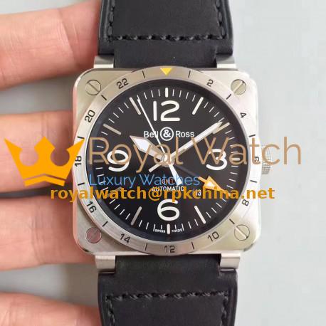 Replica Bell & Ross BR 03-93 GMT ZF Stainless Steel Black Dial M9015