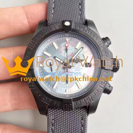 Replica Breitling Avenger II USA Military Limited Edition M13371BU N PVD Mother Of Pearl Dial Swiss 7750