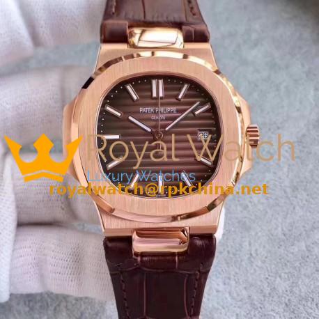 Replica Patek Philippe Nautilus 5711R MK Rose Gold Chocolate Dial Swiss 324SC