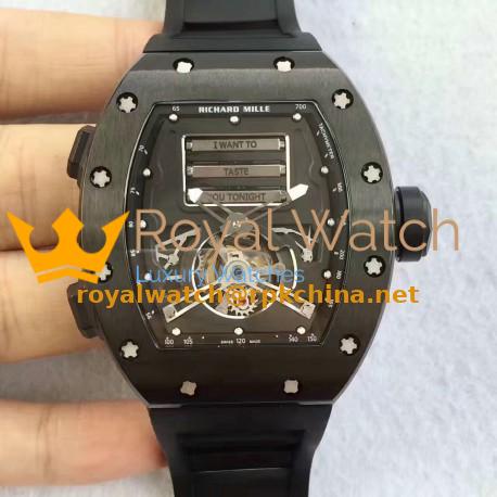Replica Richard Mille RM69 Erotic Tourbillon KV Black Titanium Black Dial Swiss Caliber RM69