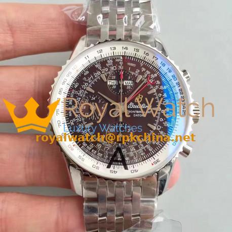 Replica Breitling Navitimer Montbrillant Datora A21330 JF Stainless Steel Chocolate Dial Swiss 7750