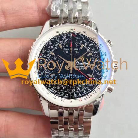 Replica Breitling Navitimer Montbrillant Datora A21330 JF Stainless Steel Black Dial Swiss 7750
