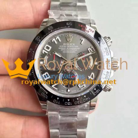 Replica Rolex Daytona Cosmograph 116500LN JH Stainless Steel Anthracite Dial Swiss 4130 Run 6@SEC