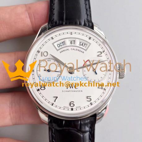 Replica IWC Portugieser Annual Calendar IW503501 YL Stainless Steel White Dial Swiss 52850
