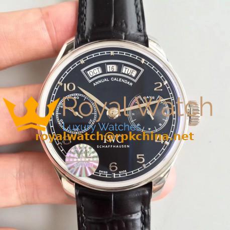 Replica IWC Portugieser Annual Calendar IW503502 YL Stainless Steel Black Dial Swiss 52850