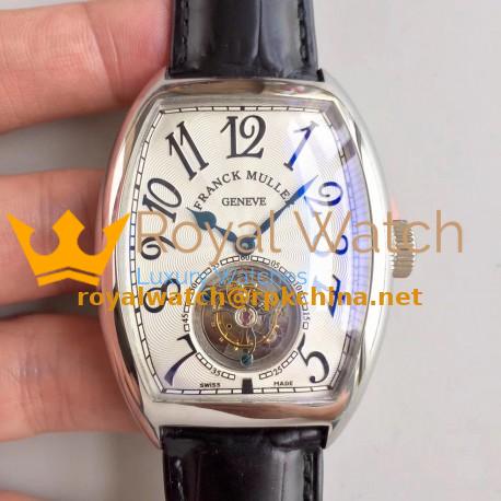 Replica Franck Muller Cintree Curvex Imperial Tourbillon 8880 T LH Stainless Steel White Dial Swiss Tourbillon