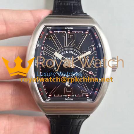 Replica Franck Muller Vanguard V45 LE Titanium Black Dial Swiss 2824-2