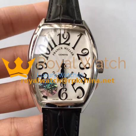Replica Franck Muller 7880 SC DT Platinum Rotor ZX Stainless Steel White Dial Swiss 2824-2