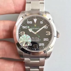 Air-King 116900 JF SS Black Dial Swiss 3131