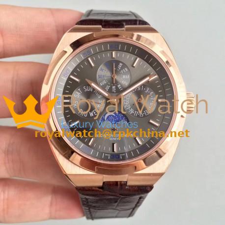 Replica Vacheron Constantin Overseas Ultra Thin Perpetual Calendar 4300V/120G-B102 BF Rose Gold Anthracite Dial Swiss 1120 QP