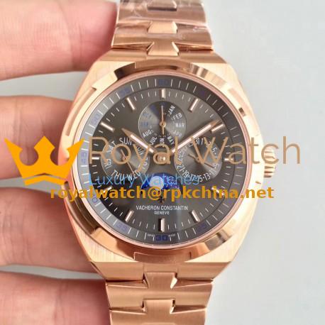 Replica Vacheron Constantin Overseas Ultra Thin Perpetual Calendar 4300V/120G-B102 BF Rose Gold Anthracite Dial Swiss 1120 QP