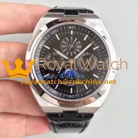 Replica Vacheron Constantin Overseas Ultra Thin Perpetual Calendar 4300V/120G-B102 BF Stainless Steel Black Dial Swiss 1120 QP