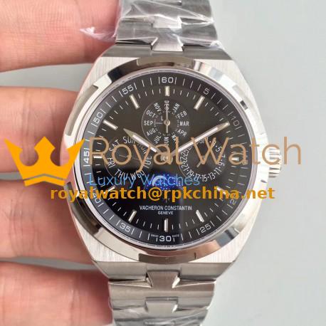 Replica Vacheron Constantin Overseas Ultra Thin Perpetual Calendar 4300V/120G-B102 BF Stainless Steel Black Dial Swiss 1120 QP