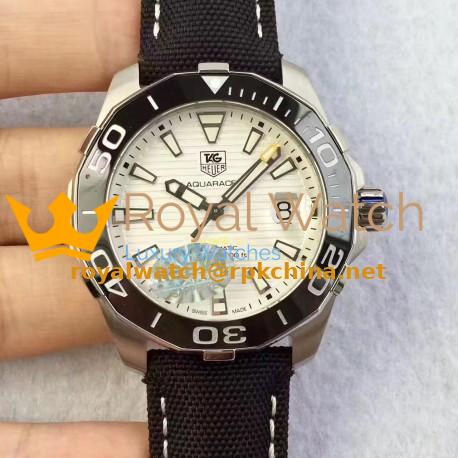 Replica Tag Heuer Aquaracer Calibre 5 WAY211A.FC6362 HBB V6 Stainless Steel White Dial Swiss 2824-2