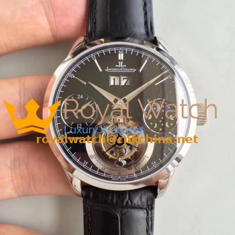 Replica Jaeger-LeCoultre Master Grande Tradition Tourbillon N Stainless Steel Black Dial Swiss Tourbillon