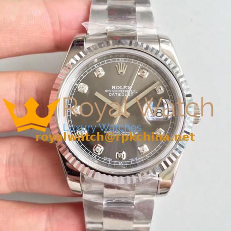 Replica Rolex Datejust II 126334 41MM N Stainless Steel Anthracite Dial Swiss 3235