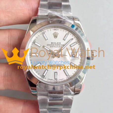 Replica Rolex Datejust II 126300 41MM N Stainless Steel Rhodium Dial Swiss 3235