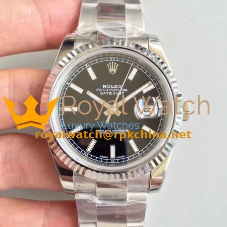 Replica Rolex Datejust II 126334 41MM N Stainless Steel Black Dial Swiss 3235