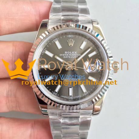 Replica Rolex Datejust II 126334 41MM N Stainless Steel Anthracite Dial Swiss 3235
