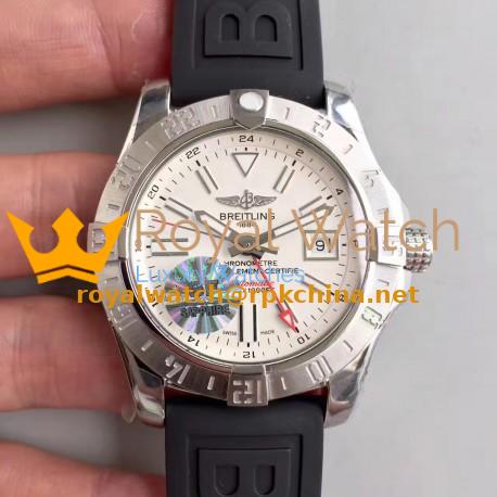 Replica Breitling Avenger II GMT A3239011/G778/153S GF Stainless Steel White Dial Swiss 2836-2