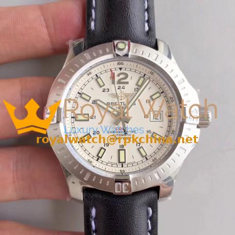 Replica Breitling Colt Automatic 44MM A1738811-G791-435X-A20BA.1 GF Stainless Steel White Dial Swiss 2824-2