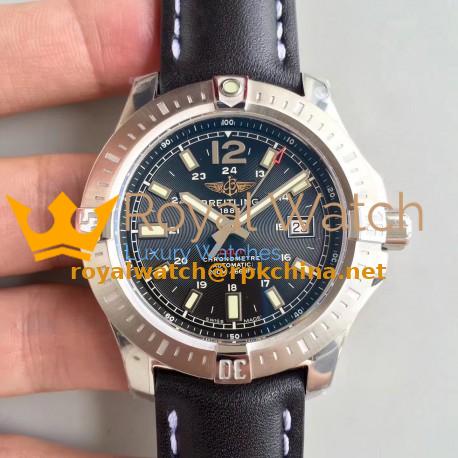 Replica Breitling Colt Automatic 44MM A1738811-BD44BKLT GF Stainless Steel Black Dial Swiss 2824-2
