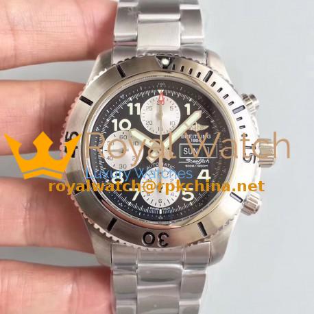 Replica Breitling Superocean Chronograph Steelfish A13341C3/BD19/162A GF Stainless Steel Black Dial Swiss 7750