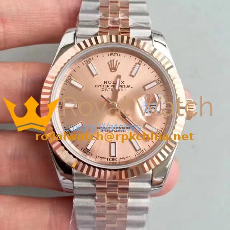 Replica Rolex Datejust II 116333 41MM N Stainless Steel & Rose Gold Rose Gold Dial Swiss 3235