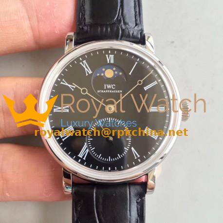 Replica IWC Vintage Portofino IW544801 VF Stainless Steel Black Dial Swiss 98800