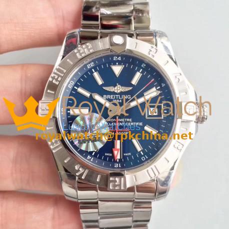 Replica Breitling Avenger II GMT A3239011-C872SS GF Stainless Steel Blue Dial Swiss 2836-2