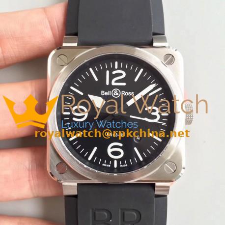 Replica Bell & Ross BR 03-92 Steel N Stainless Steel Black Dial M9015