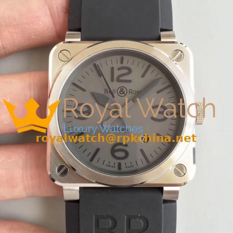 Replica Bell & Ross BR 03-92 Steel N Stainless Steel Grey Dial M9015