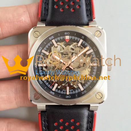 Replica Bell & Ross BR 03-92 Aero GT BR Stainless Steel Black Skeleton Dial Swiss BR-CAL.318