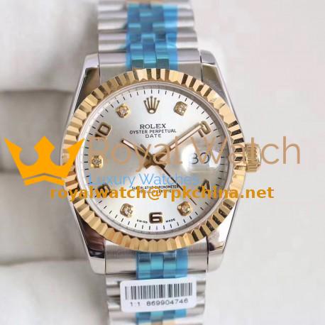 Replica Rolex Datejust 36 116233 36MM N Stainless Steel & Yellow Gold Rhodium Dial Swiss 2836-2