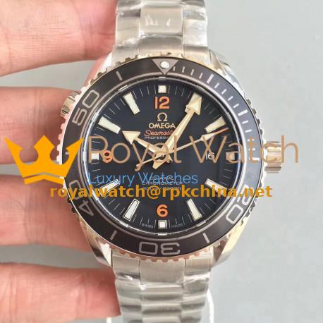 Replica Omega Seamaster Planet Ocean 600M 45.5MM 232.30.46.21.01.003 OM Stainless Steel Black Dial Swiss 8500