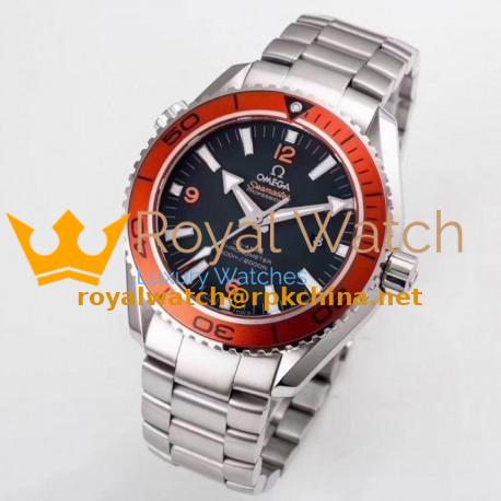 Replica Omega Seamaster Planet Ocean 600M 45.5MM 232.30.46.21.01.002 OM Stainless Steel Black Dial Swiss 8500