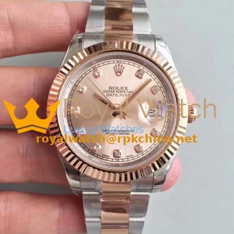 Replica Rolex Datejust II 116333 41MM EW Stainless Steel & Rose Gold Rose Gold Dial Swiss 3136