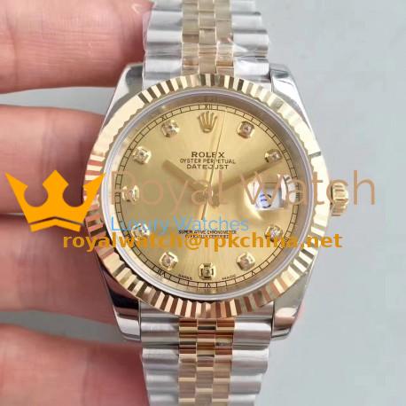 Replica Rolex Datejust II 116333 41MM EW Stainless Steel & Yellow Gold Champagne Dial Swiss 3136