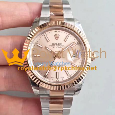 Replica Rolex Datejust II 116333 41MM EW Stainless Steel & Rose Gold Rose Gold Dial Swiss 3136