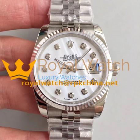 Replica Rolex Datejust 36MM 116234 MIT Stainless Steel 904L Mother Of Pearl Dial Swiss 3135