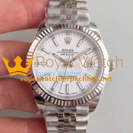 Replica Rolex Datejust II 126334 41MM EW Stainless Steel White Dial Swiss 3235