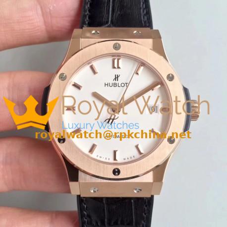 Replica Hublot Classic Fusion King Gold Opalin 511.OX.2611.LR JJ Rose Gold White Dial Swiss HUB1112