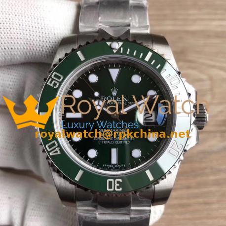 Replica Rolex Submariner Date 116610LV VR Stainless Steel Green Dial Swiss 2836-2