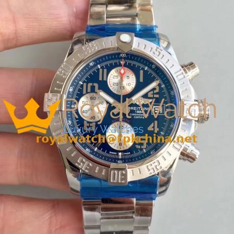Replica Breitling Avenger II Automatic Chronograph A1338111/C870SS GF Stainless Steel Blue Dial Swiss 7750