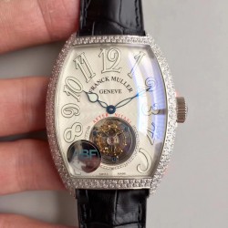 Cintree Curvex Imperial Tourbillon 8880 T ABF SS & Diamonds White Dial Swiss Tourbillon