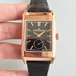 Grande Reverso 986 Noob Factory RG Black Dial Swiss JLC 986