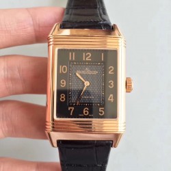 Grande Reverso 986 Noob Factory RG Black Dial Swiss JLC 986